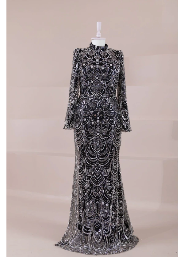 Luna Modest Abiye Siyah