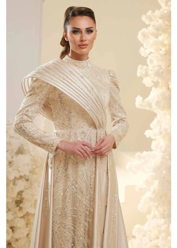 Violetta Best Modest Abiye Gold